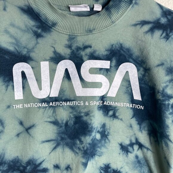 Mighty Fine NASA Tie-Dye Cropped Sweatshirt – Women’s XL - Picture 4 of 10